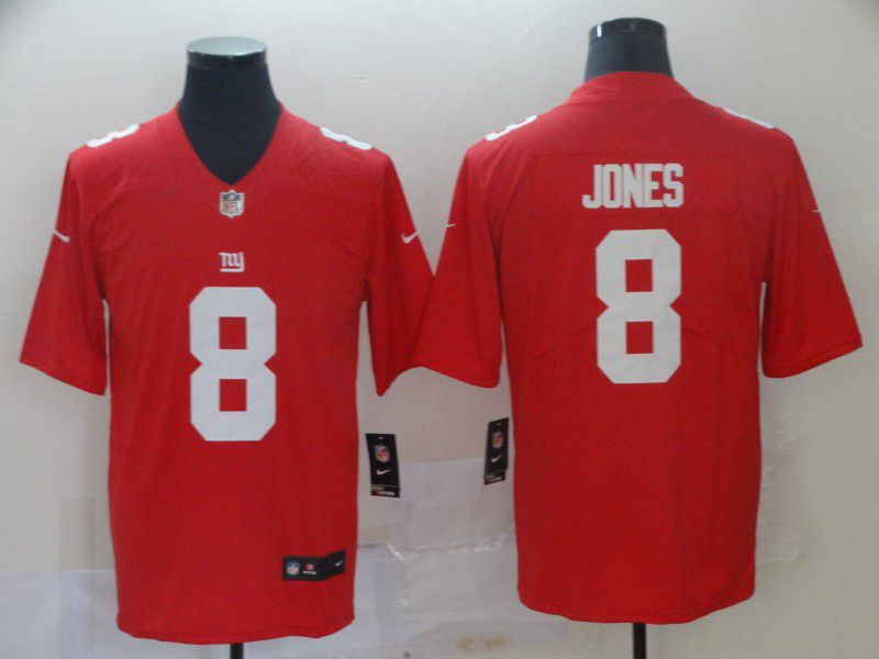 Men New York Giants #8 Jones Red Nike Vapor Untouchable Limited Player NFL Jerseys->denver broncos->NFL Jersey